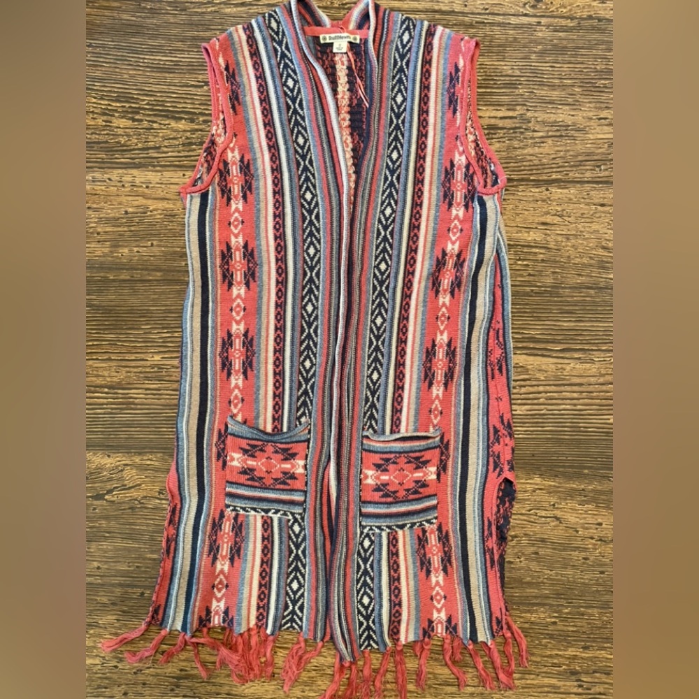 Chaps ladies Western Southwest medium sweater Vest